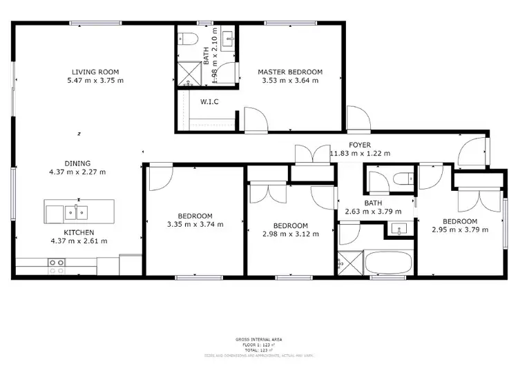 Floorplan of Homely house listing, 5 Orchard Grove, Beechworth VIC 3747
