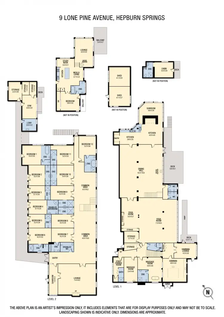 Floorplan of Homely house listing, 9 Lone Pine Avenue, Hepburn Springs VIC 3461
