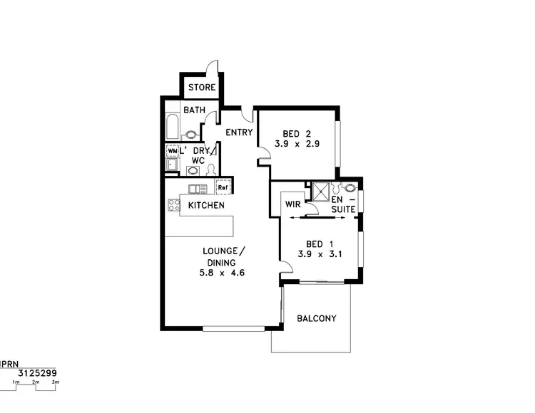 Floorplan of Homely apartment listing, 69/5 Michie Court, Bayview NT 820