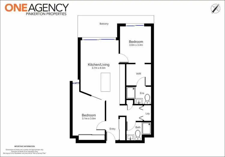 Floorplan of Homely apartment listing, 1003/11 Charles  Street, Wickham NSW 2293