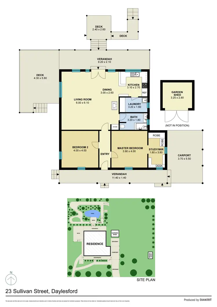 Floorplan of Homely house listing, 23 Sullivan Street, Daylesford VIC 3460