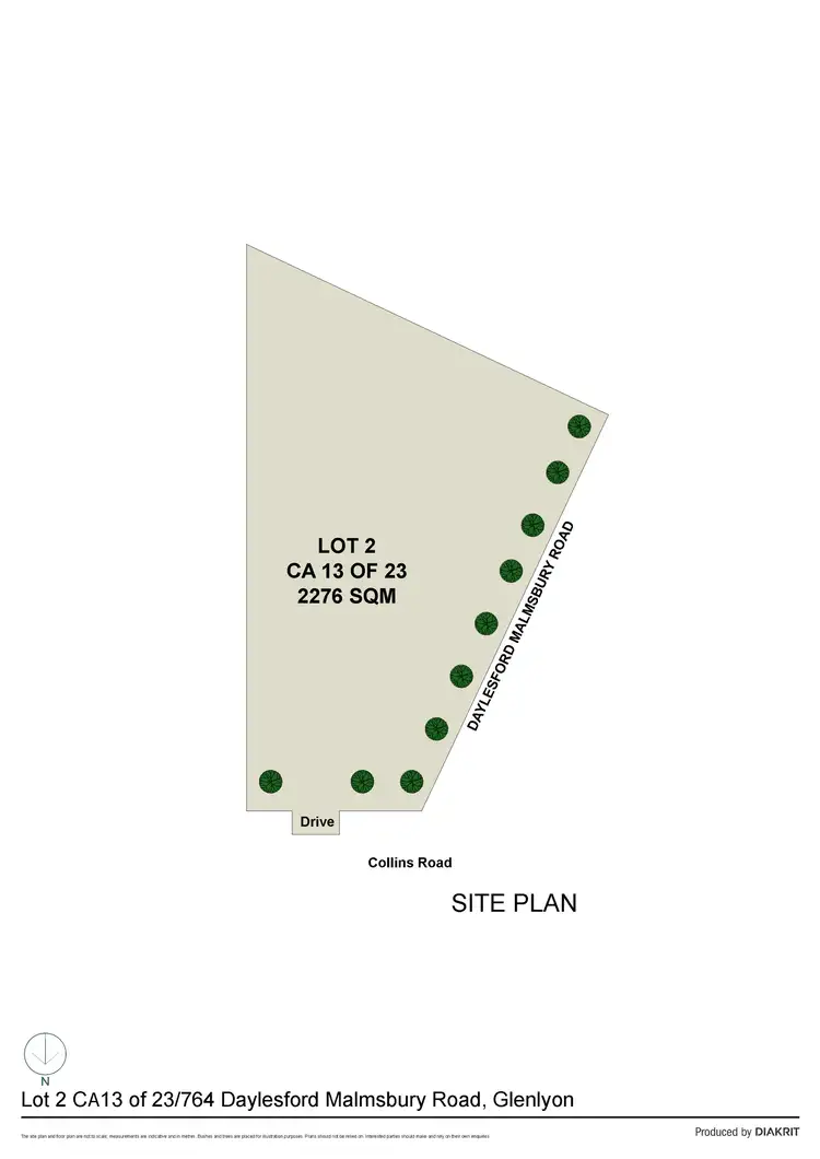 Floorplan of Homely land listing, Lot 13 on PS845777U 764 Daylesford Malmsbury Road, Glenlyon VIC 3461