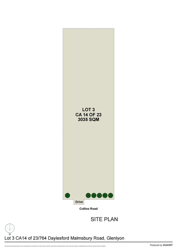 Floorplan of Homely land listing, (Lot 3) 764 Daylesford Malmsbury Road, Glenlyon VIC 3461