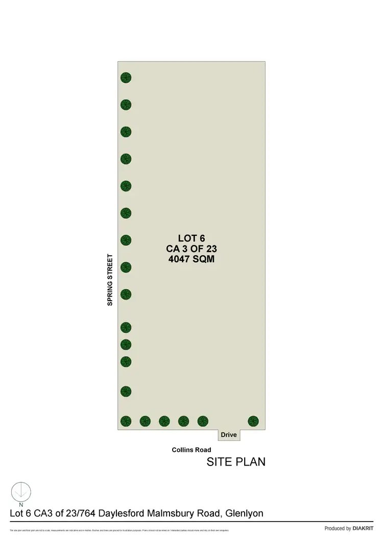 Floorplan of Homely land listing, (Lot 6) 764 Daylesford Malmsbury Road, Glenlyon VIC 3461