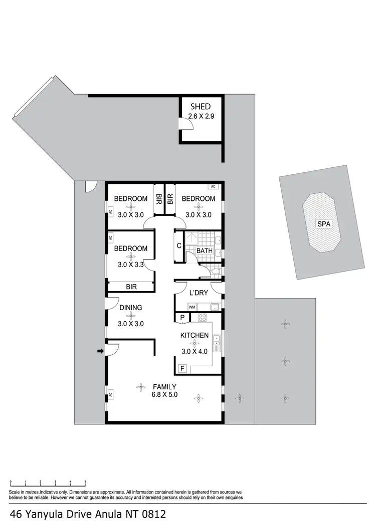 Floorplan of Homely house listing, 46 Yanyula Drive, Anula NT 812