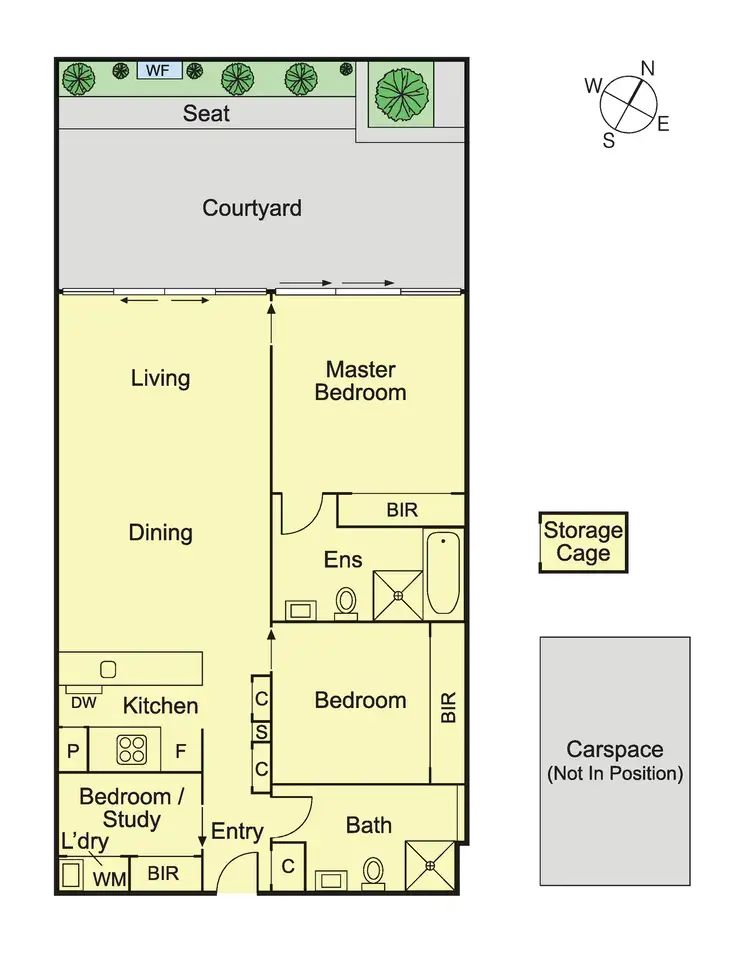 Floorplan of Homely apartment listing, G08/70 Queens Road, Melbourne VIC 3004