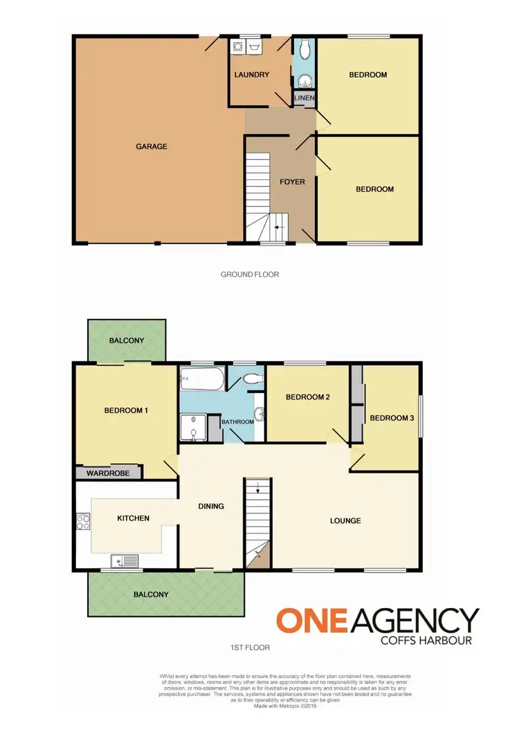 Floorplan of Homely townhouse listing, 2/105 Combine Street, Coffs Harbour NSW 2450