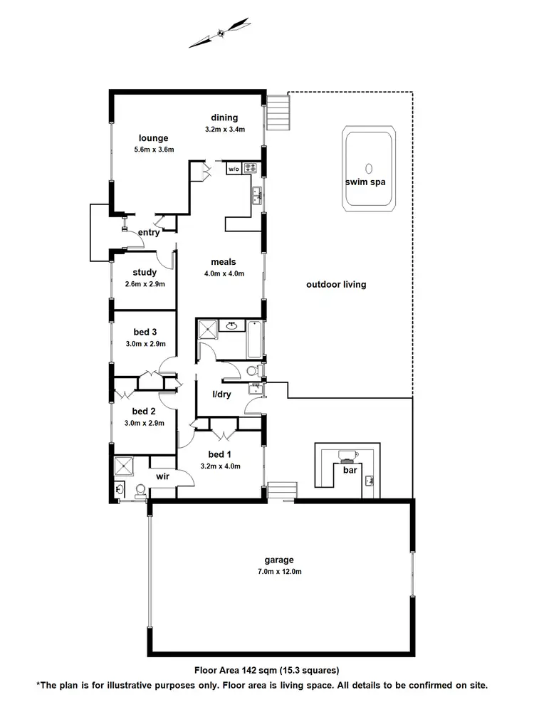 Floorplan of Homely house listing, 18 Burns Way, Monbulk VIC 3793