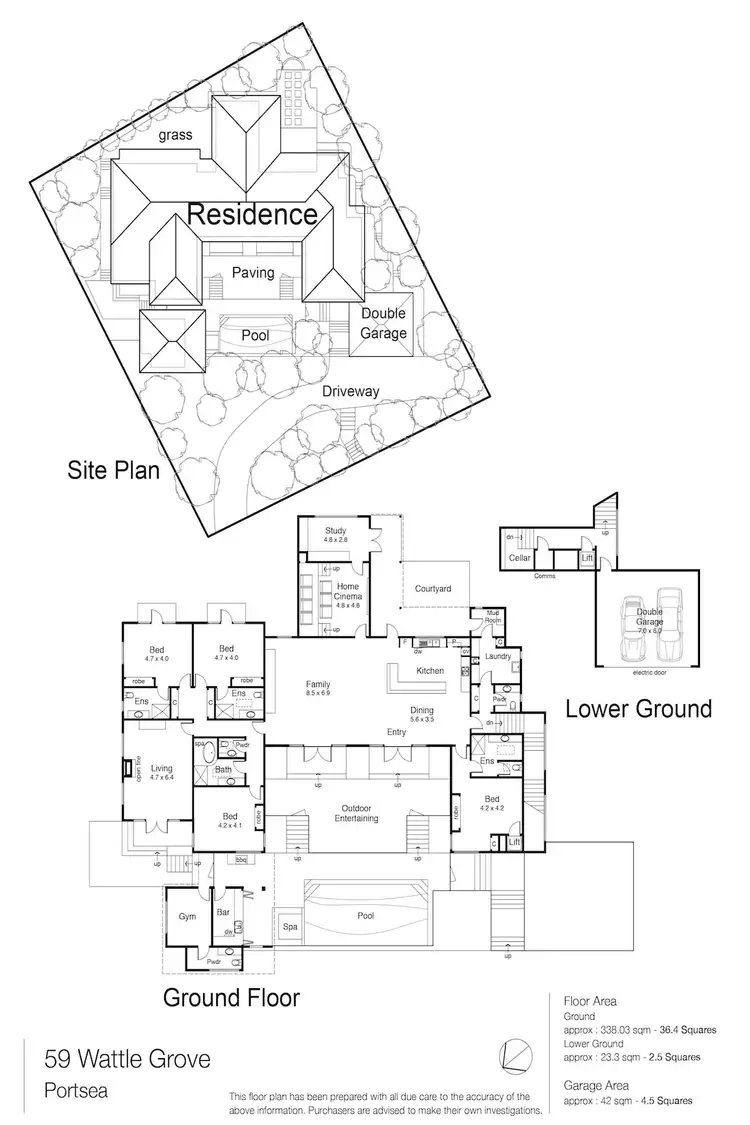 Floorplan of Homely house listing, 59 Wattle Grove, Portsea VIC 3944