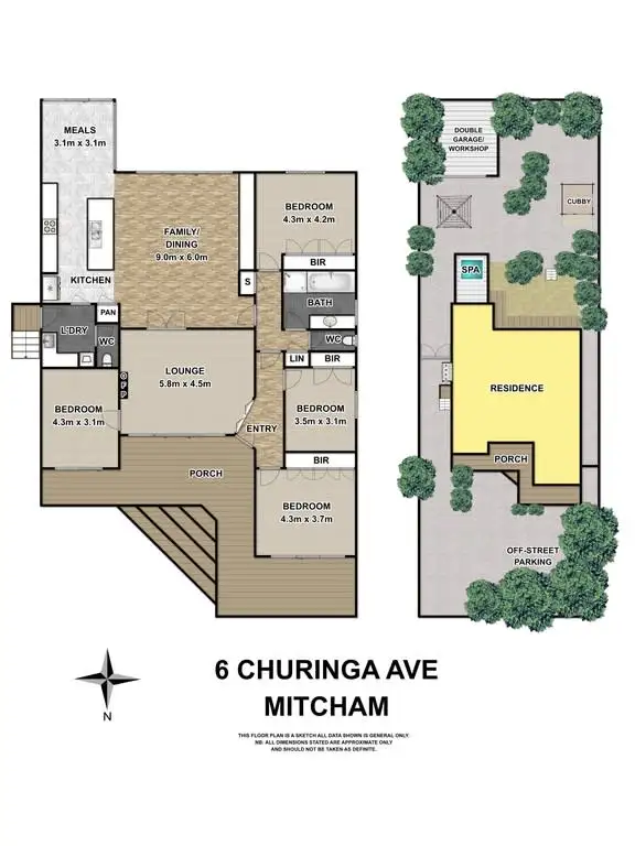 Floorplan of Homely house listing, 6 Churinga Avenue, Mitcham VIC 3132