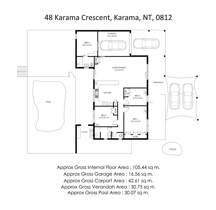 Floorplan of Homely house listing, 48 Karama Crescent, Karama NT 812