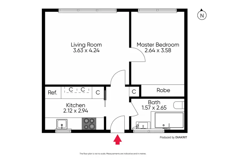 Floorplan of Homely unit listing, 9/57 Chapel Street, St Kilda VIC 3182