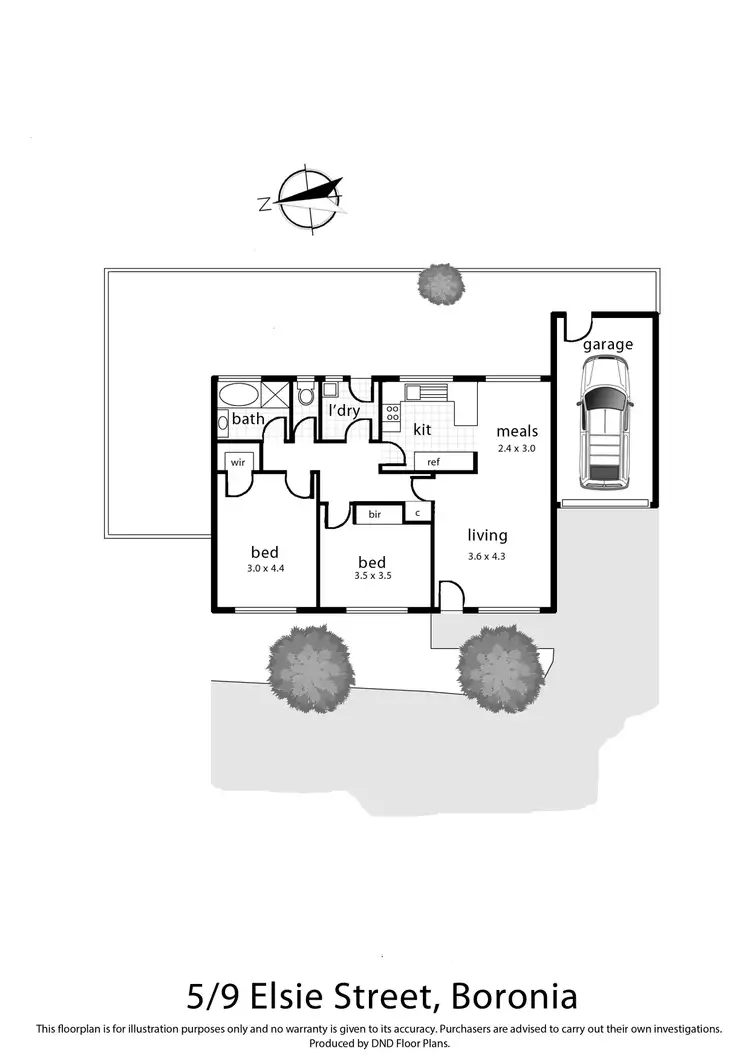 Floorplan of Homely unit listing, 5/9 Elsie Street, Boronia VIC 3155