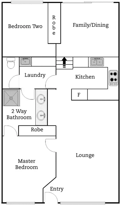 Floorplan of Homely townhouse listing, 10/4 Mansfield Place, Phillip ACT 2606