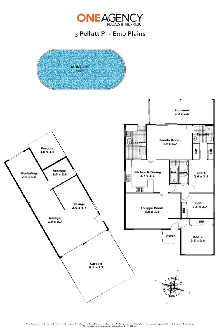 Floorplan of Homely house listing, 3 Pellatt Place, Emu Plains NSW 2750