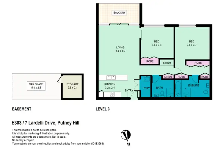 Floorplan of Homely unit listing, E303/7 Lardelli Drive, Ryde NSW 2112