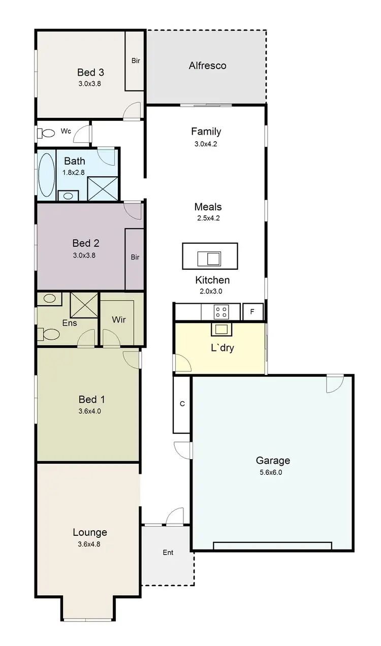 Floorplan of Homely house listing, 17 Orbost Drive, Miners Rest VIC 3352