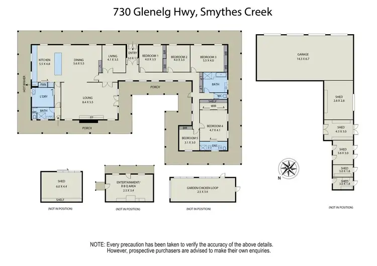 Floorplan of Homely house listing, 730 Glenelg Highway, Smythes Creek VIC 3351