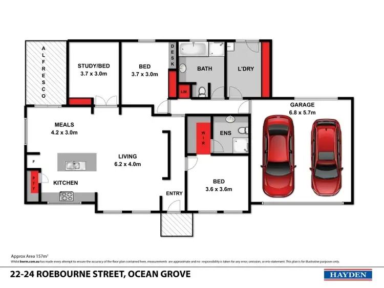 Floorplan of Homely house listing, 22-24 Roebourne Street, Ocean Grove VIC 3226