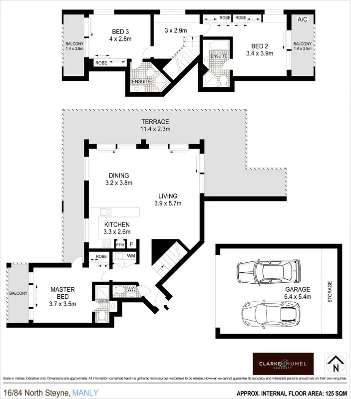 Floorplan of Homely apartment listing, 16/84-85 North Steyne, Manly NSW 2095