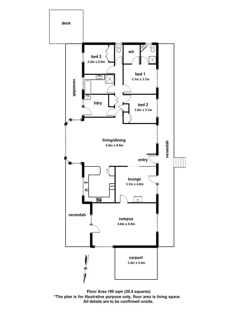 Floorplan of Homely house listing, 3 Verona Street, Belgrave South VIC 3160