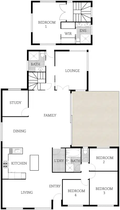 Floorplan of Homely house listing, 12 Sanford Place, Kaleen ACT 2617