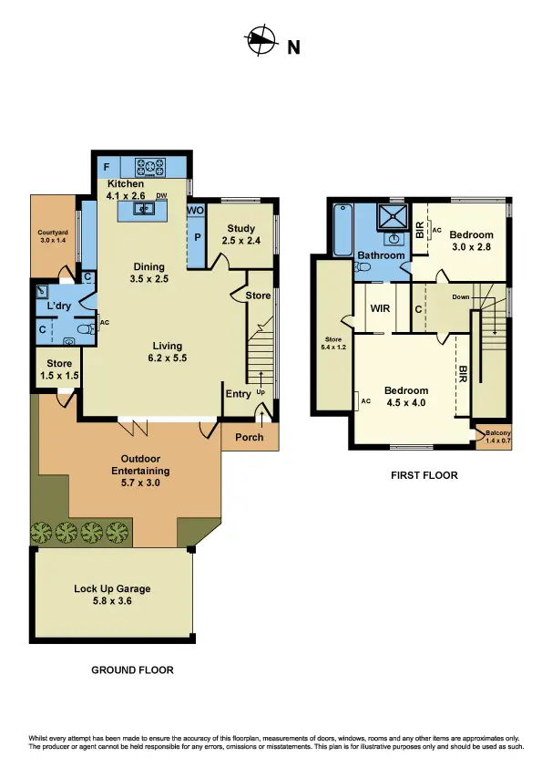 Floorplan of Homely townhouse listing, 2/187 Melbourne Road, Williamstown VIC 3016