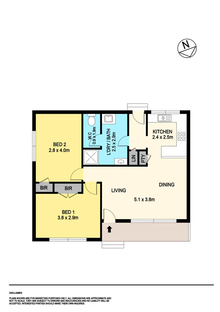 Floorplan of Homely block of units listing, 1-4/438 Main Road, Golden Point VIC 3350