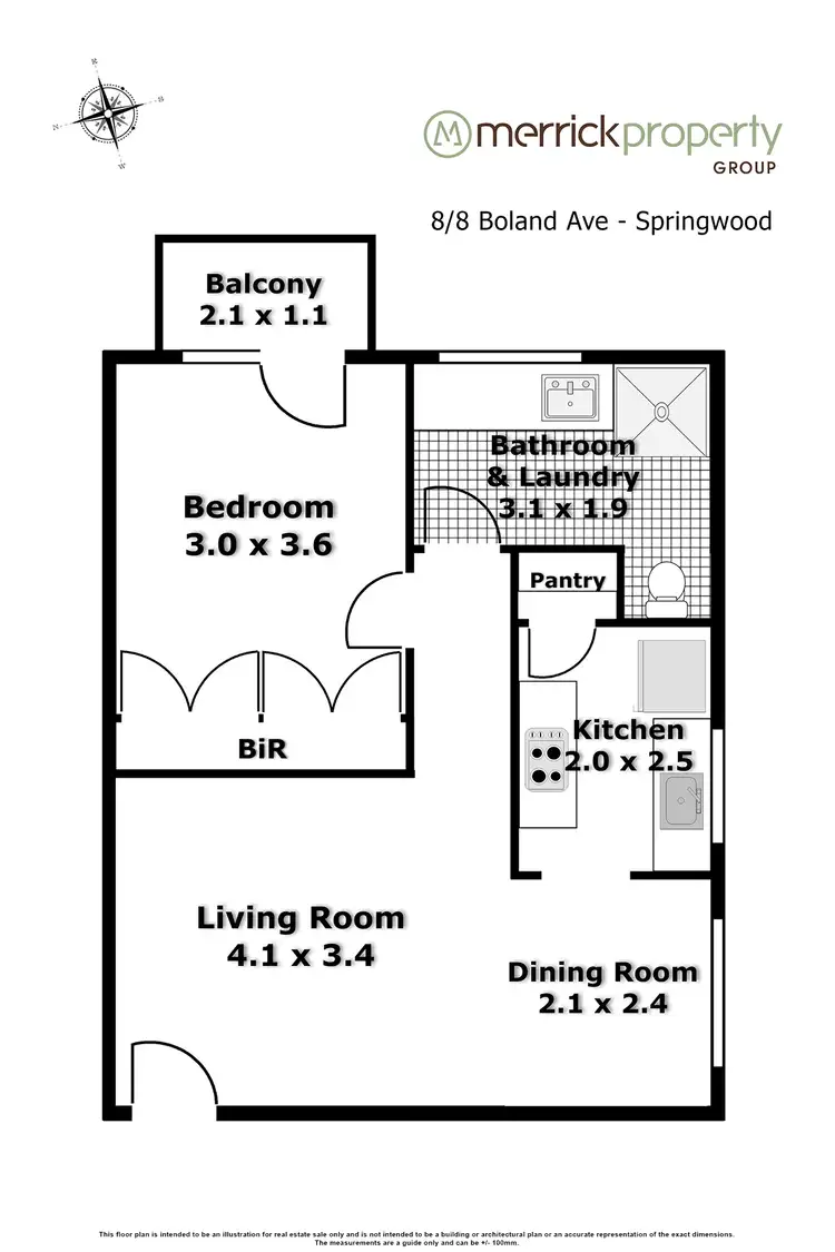 Floorplan of Homely unit listing, 8/8 Boland Avenue, Springwood NSW 2777