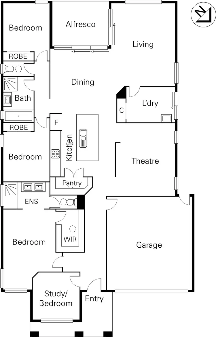 Floorplan of Homely house listing, 12 Banksia Crescent, Tyabb VIC 3913