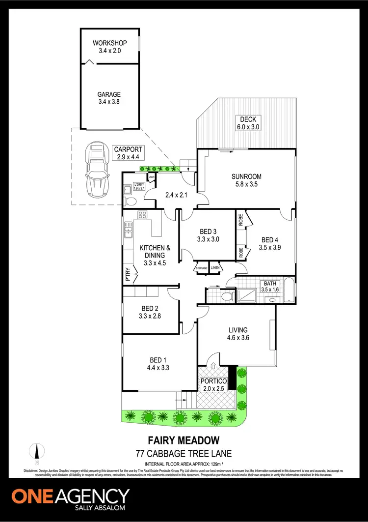 Floorplan of Homely house listing, 77 Cabbage Tree Lane, Fairy Meadow NSW 2519