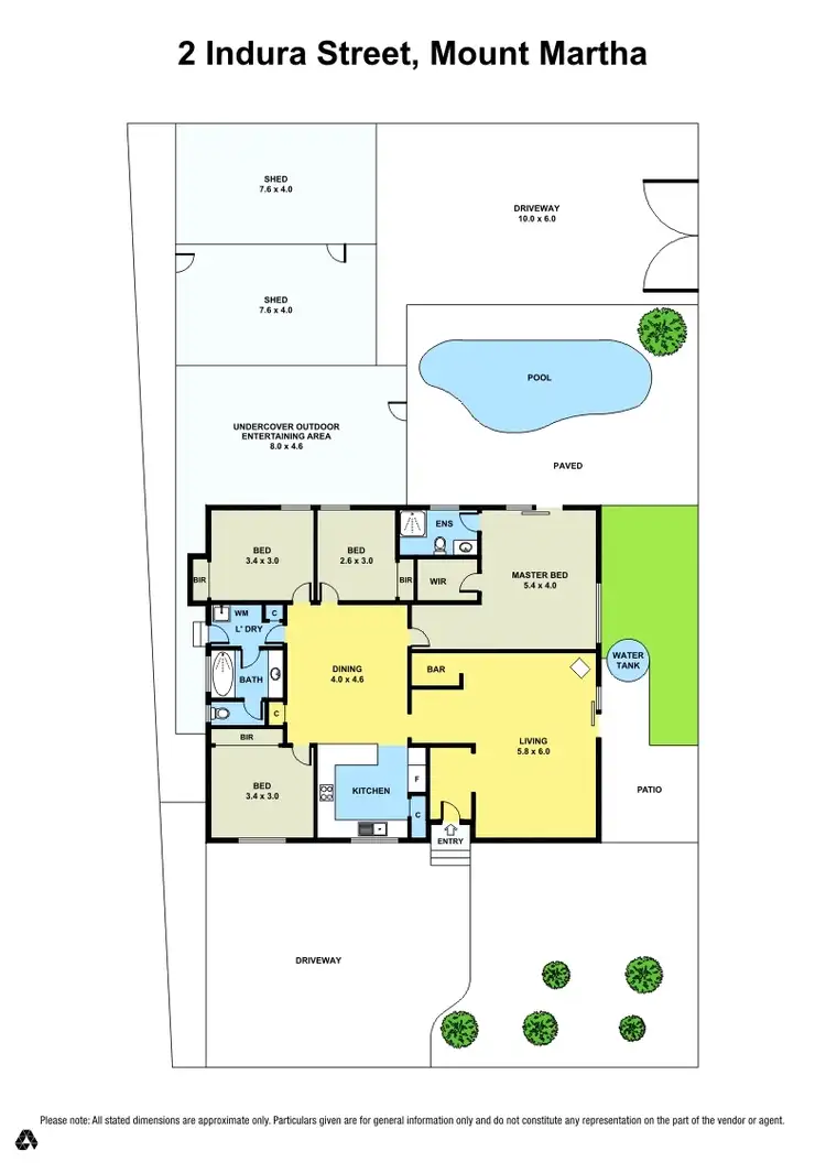 Floorplan of Homely house listing, 2 Indura Street, Mount Martha VIC 3934