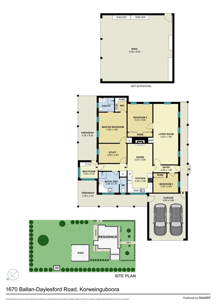 Floorplan of Homely house listing, 1670 Ballan-Daylesford Road, Korweinguboora VIC 3461