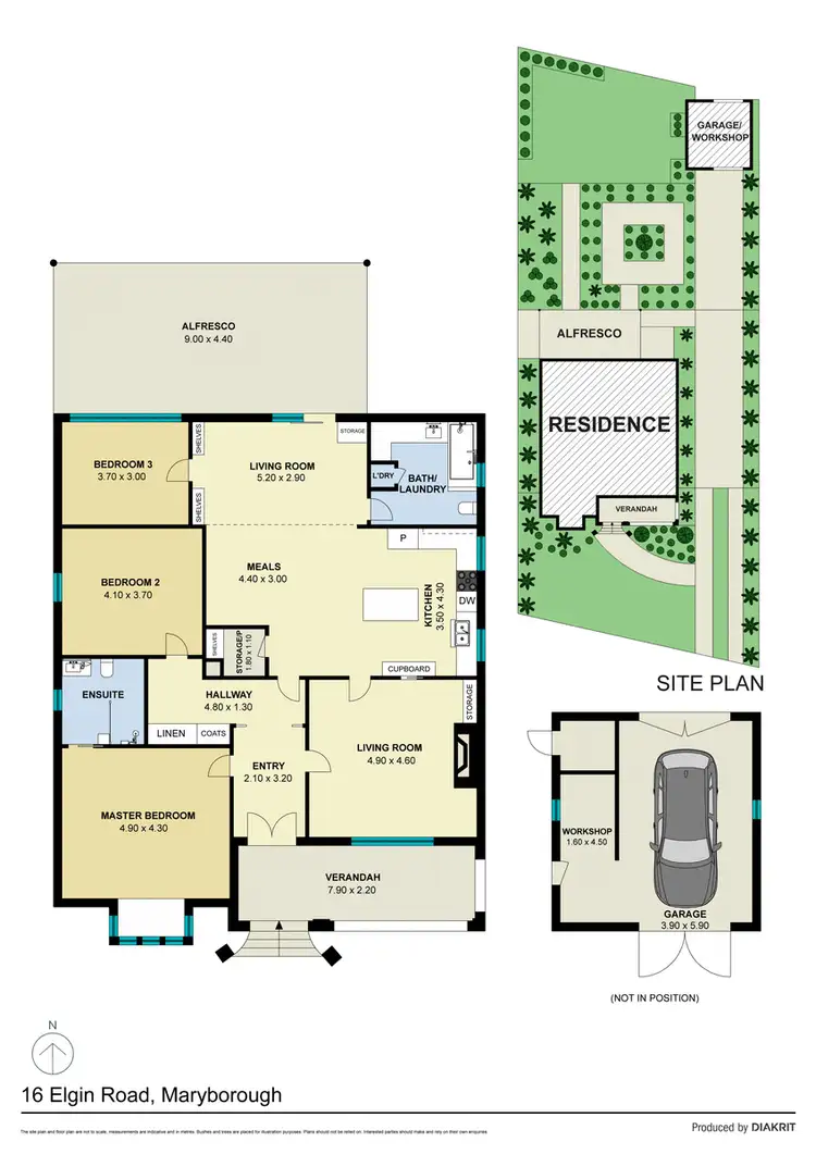 Floorplan of Homely house listing, 16 Elgin Road, Maryborough VIC 3465