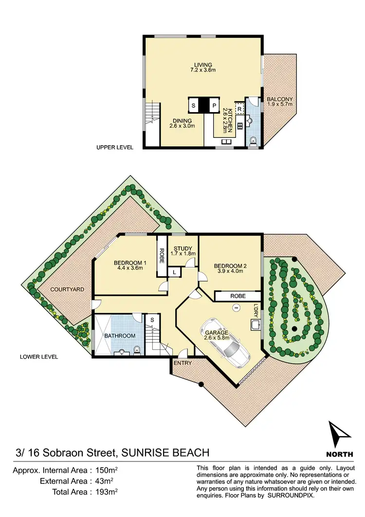 Floorplan of Homely unit listing, 3/16 Sobraon Street, Sunrise Beach QLD 4567