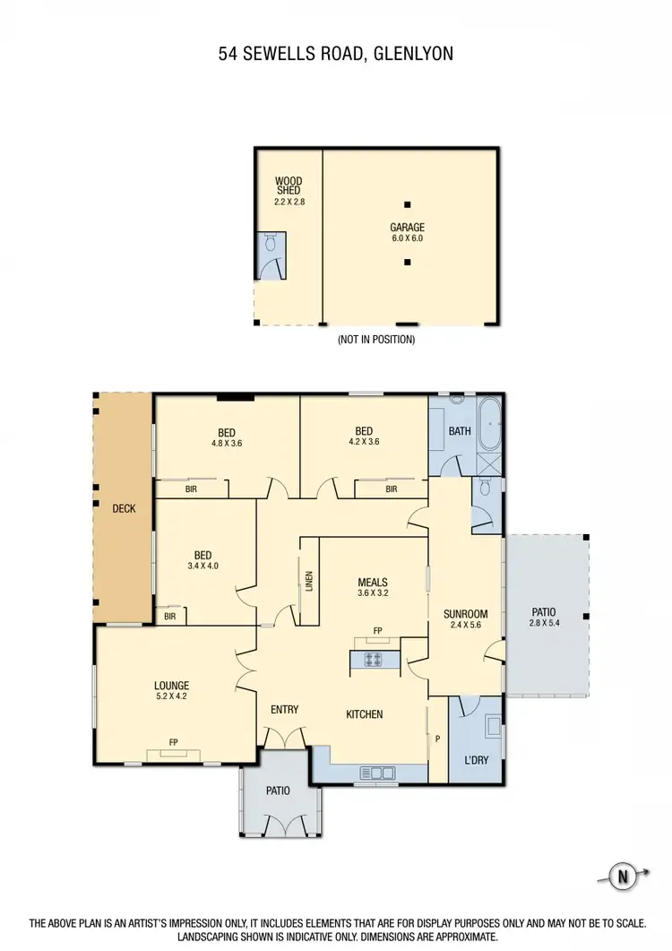 Floorplan of Homely house listing, 54 Sewells Road, Glenlyon VIC 3461