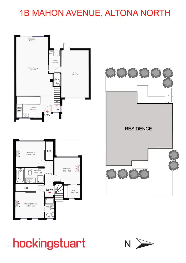 Floorplan of Homely townhouse listing, 1B Mahon Avenue, Altona North VIC 3025