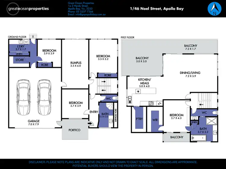 Floorplan of Homely house listing, 1/46 Noel Street, Apollo Bay VIC 3233