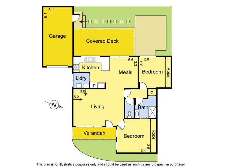 Floorplan of Homely unit listing, 2/1298 Main Road, Eltham VIC 3095