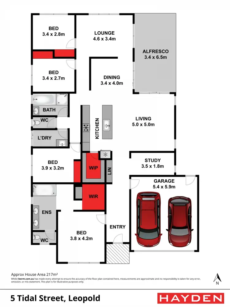 Floorplan of Homely house listing, 5 Tidal Street, Leopold VIC 3224