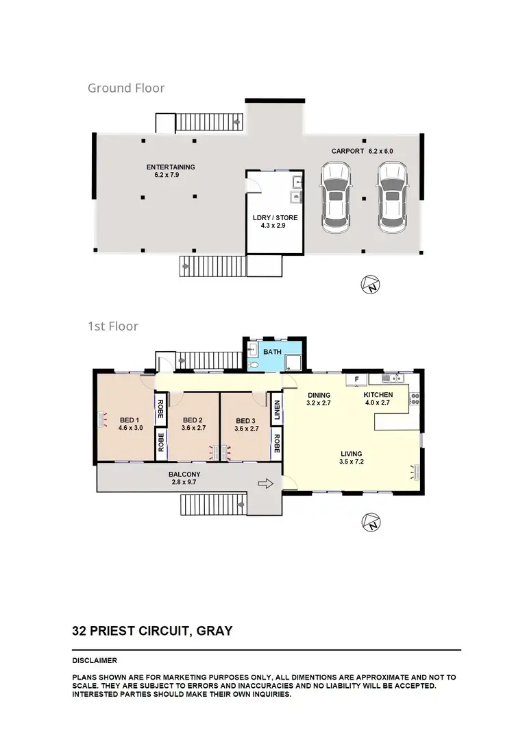Floorplan of Homely house listing, 32 Priest Circuit, Gray NT 830