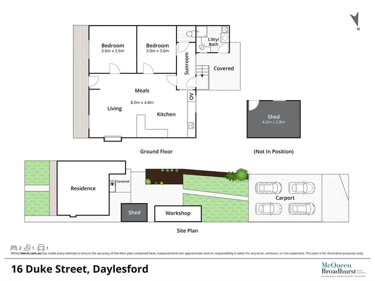 Floorplan of Homely house listing, 16 Duke Street, Daylesford VIC 3460