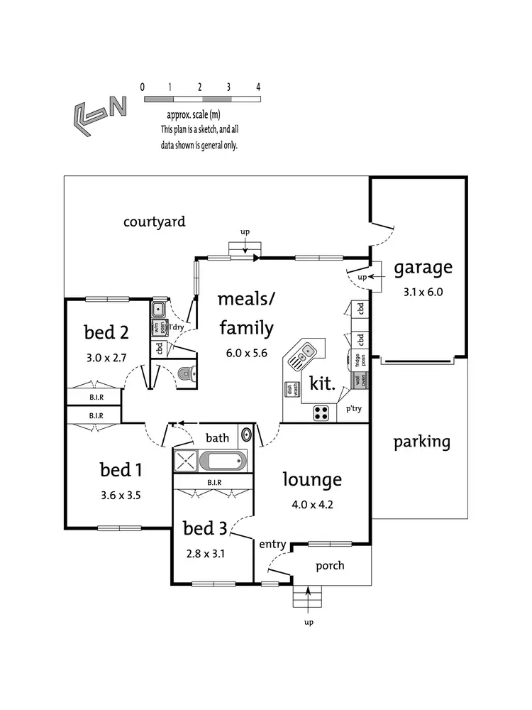 Floorplan of Homely townhouse listing, 2/37 Greendale Road, Doncaster East VIC 3109