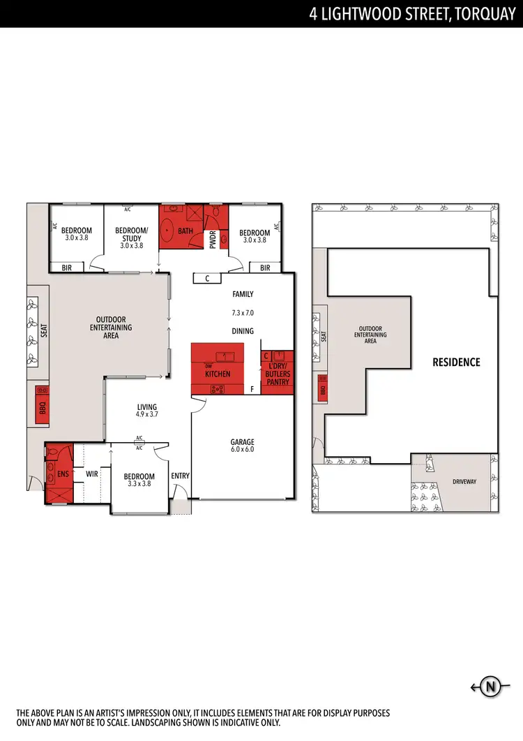 Floorplan of Homely house listing, 4 Lightwood Street, Torquay VIC 3228