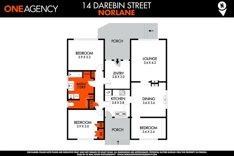Floorplan of Homely house listing, 14-16 Darebin Street, Norlane VIC 3214