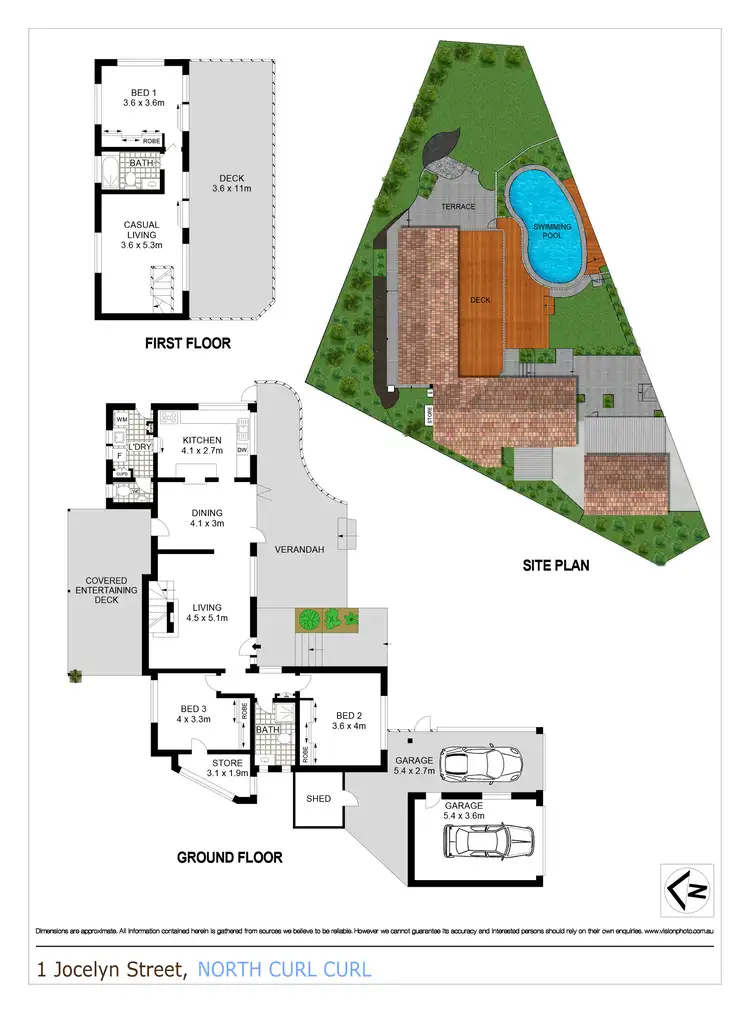 Floorplan of Homely house listing, 1 Jocelyn Street, North Curl Curl NSW 2099