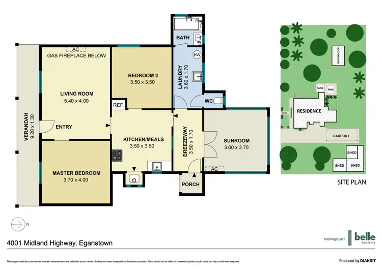 Floorplan of Homely house listing, 4001 Midland Highway, Eganstown VIC 3461