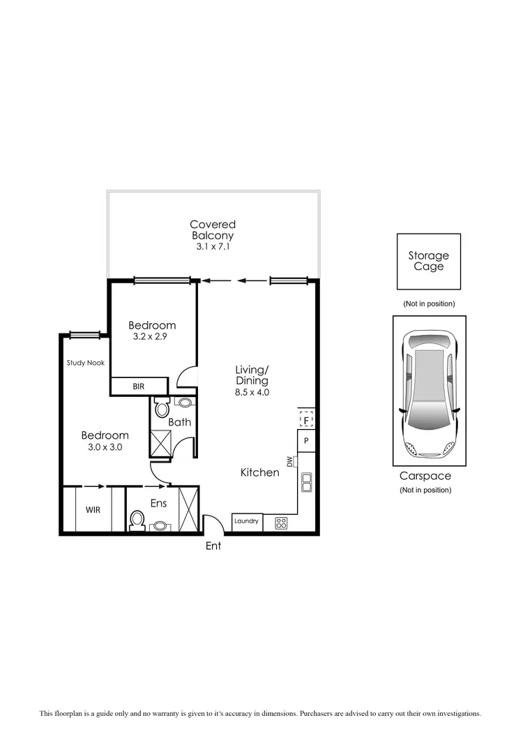 Floorplan of Homely apartment listing, 13/538 Main Street, Mordialloc VIC 3195