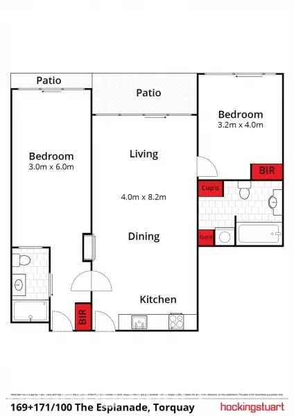 Floorplan of Homely apartment listing, 169-171/100 The Esplanade, Torquay VIC 3228