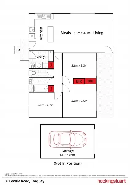 Floorplan of Homely house listing, 56 Cowrie Road, Torquay VIC 3228